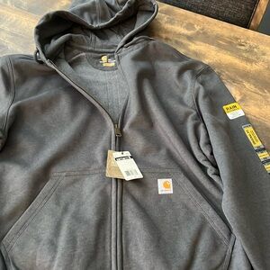 Mens Carhartt full zip hoodie sweatshirt
